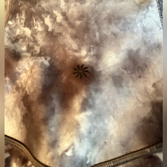 Athleta Cropper Leggings Marbled Charcoal Gray Tie Dye Size XSP - Picture 8 of 8